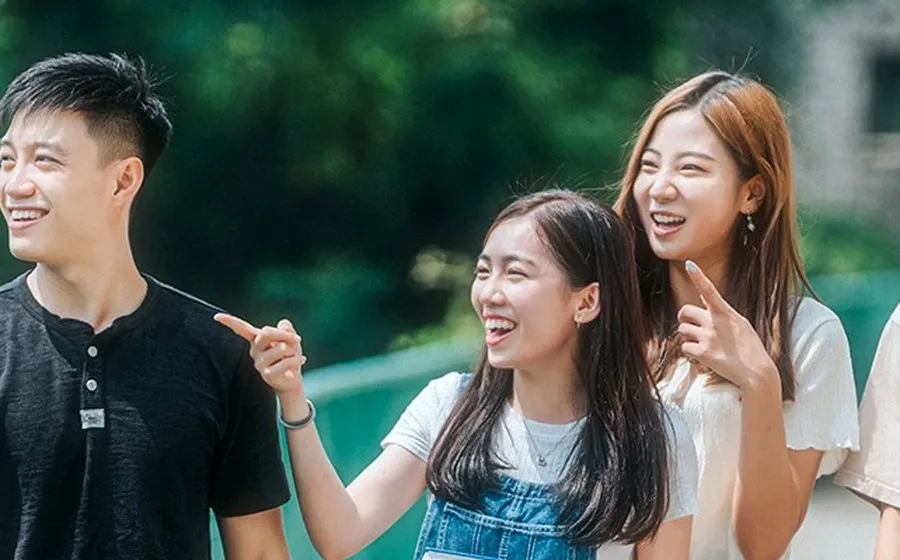 Three people together